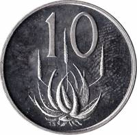 () Монета ЮАР (Южная Африка) 1968 год 10  ""   Никель  UNC